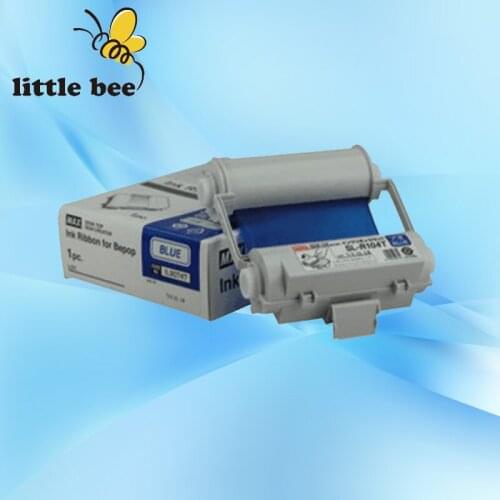 Ink ribbon SL-R105T Dark Blue Blue for MAX sign making machines Bepop PM-100A CM-200E CPM-100E