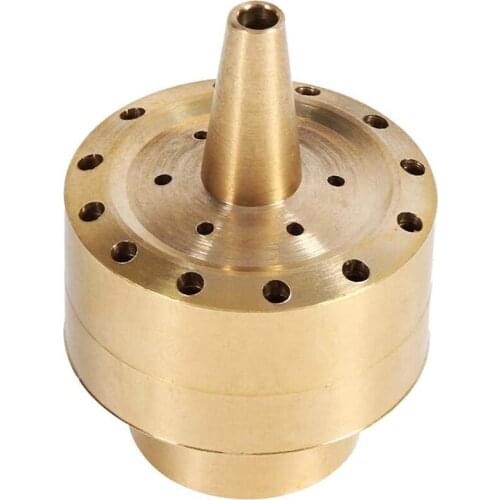 ELEG-Fountain Nozzle Heads,Brass Column Multi Direction Jet Pond Fountain Water Spray Sprinkler Head Garden(3/4 inch)