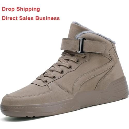 New Men Winter Snow Boots Waterproof Leather Sneakers Super Warm High Quality Winter Boots Male Casual Shoes Direct Delivery