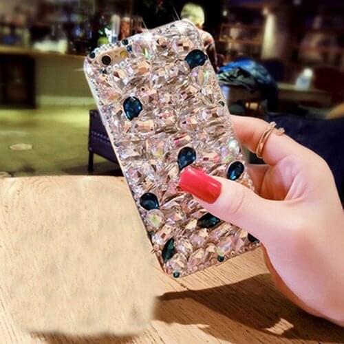 3D Bling Jewelled Rhinestone Crystal Diamond Soft Phone Case For Huawei Honor 8 9 10 Lite 20 Pro V10 V20 7X 8X 9X Pro