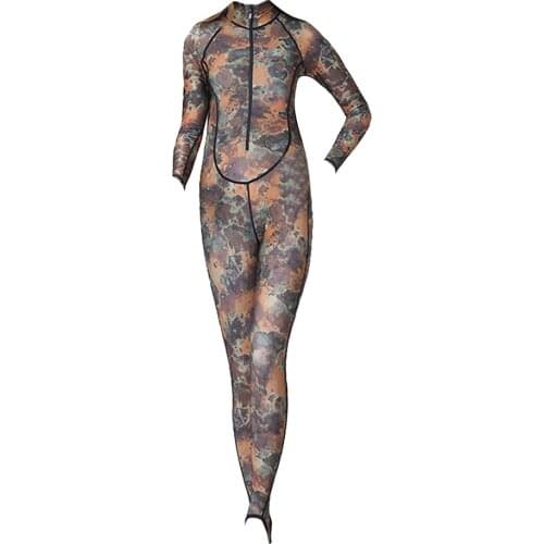 New Womens Full Body Wetsuit Wet Suit Surf Scuba Diving Equipment Camo XS