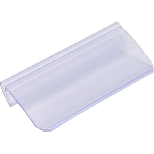 Box Shelf Edge Snap Clear Sign Clip Supermarket Price Tag Cover Pvc Data Ticket Holder Strips