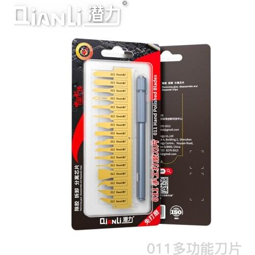 QianLi Tools 011 Multi-Function Glue Remover Blade Mobile Phone Motherboard Repair IC Chip Disassembly Knife