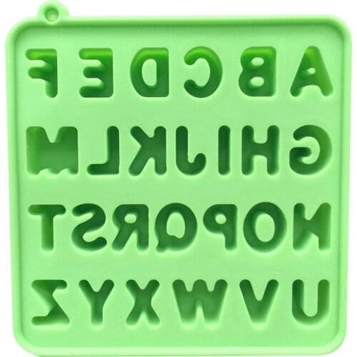 1 Piece Silicone 26 Alphabets\letters Chocolate Molds Jelly Ice Cake Mould Bakeware E406