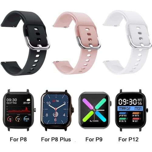 Silicone Strap For COLMI P15 P12 P10 P9 P8 Plus Pro V31 V23 Land 1 2S Replacement Bracelet Soft Skin Friendly Wrist Band