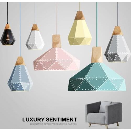 Nordic modern LED E27 Starry diamond Pendant light for study living room bedside Pendant lamp improvement Pendant light ZM1017