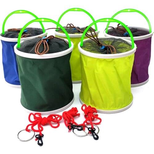 Folding Fishing Bucket Fish Tank Play Water Bucket Multifunctional Portable Colorful Fishing Box Fishing Tackle Supplies YS-BUY