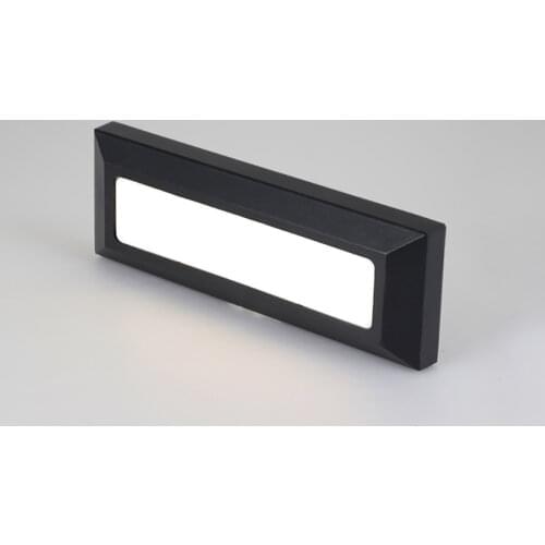 6W Surface Mount LED Stair Light Step Lights Corner Light Footlight Indoor Outdoor Waterproof Staircase Step Lamp AC85-265V FR62