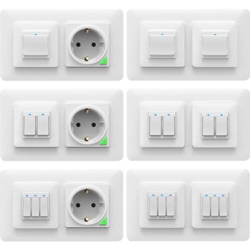 WiFi Smart Light Wall Switch Wall Socket Remote Control Wifi Power Plug Smart Socket Outlet Work for Google Home Alexa