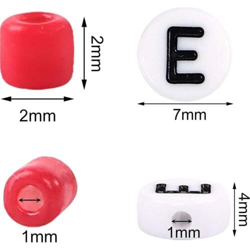 1Box Round Seed Beads Spacer Letter Bead for DIY Bracelets Bangles Jewelry Making Handmade Earring Finding Beading