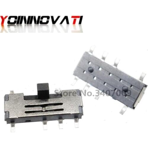 100pcs/lot MSS23C02 with pits 8 feet 3 files 2P3T third gear front toggle patch toggle switch