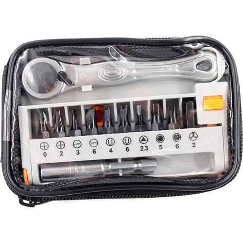 12Pcs Adjustable Mini Ratchet Wrench with 1/4 Drive Tool Sets Close Quarter Wrench Ratcheting Screwdriver Bits Set