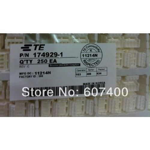 174929-1 CONN RCPT CAP HSNG 4POS WHITE TYCO TE AMP housings connectors terminals 100% new and original parts