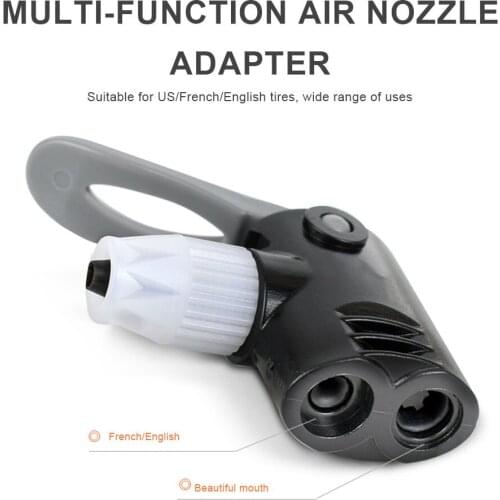 2Pcs Bike Pump Nozzle Double Head UK/US Valve Gas Nozzle Adapter Converter Outdoor Portable Cycling Parts For Schrader/Presta