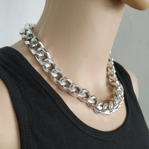 2019 Gothic Chunky chain Choker Necklace Punk rock Statement Necklace Women goth Jewelry Vintage collier femme fashion jewelry
