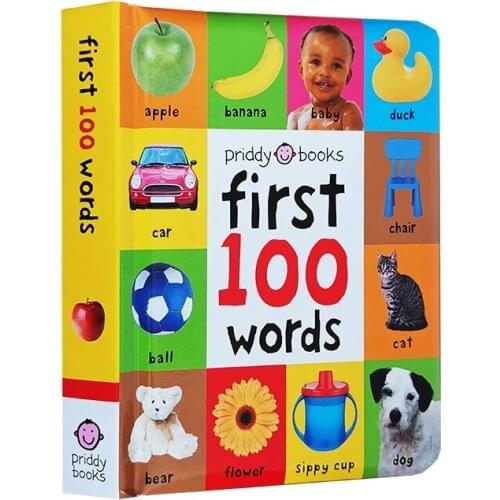 24 Pages/ Books for Kids Early Education First 100 Words In English Hardcover Board Book Children English Picture Libros Livros