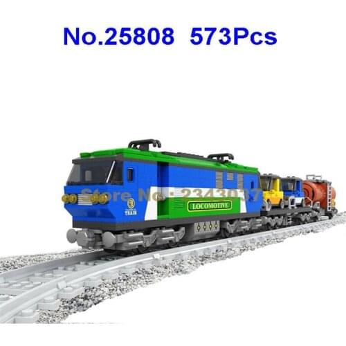 Ausini 25808 573pcs Urban Train Building Blocks Toy
