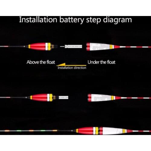 5pcs/set Batteries Fishing Float Electronic Tackle Accessories Fishing Float Battery Lithium Pin Cells LED Tackle Fishing