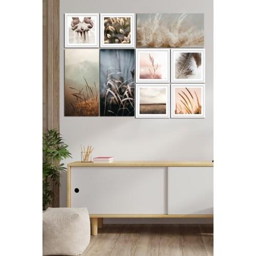9 piece Frame Looking Mdf Table Decorative Wall Decoration Solid Gift Photo Printed Table Quality Printing Wall Decoration