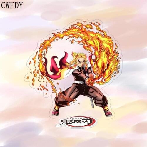 Demon Slayer Keychain Kimetsu No Yaiba Kamado Tanjirou Cosplay Prop Acrylic Stand Blade of Ghost Key Chain Stand Decor For Men