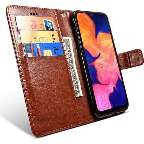 For Samsung A10 Case on Samsung A10 SM-A105FD Case Flip 6.2 Leather Wallet Book Flip Case for Samsung Galaxy A10 A 10 A105 Cover