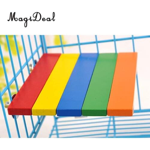 Small Pet Wooden Cage Platform Shelf Stand Board for Puppy Pet Hamster Squirrel Mice Rat Guinea Pigs