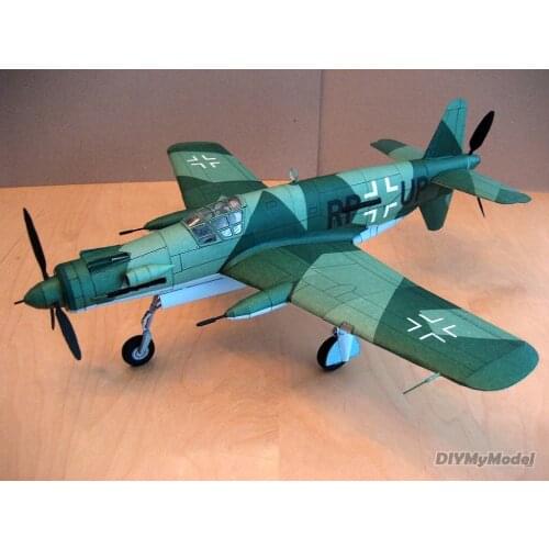 DIYMyModeI German donier do-335 fighter DIY Handcraft Paper Model KIT Handmade Toy Puzzles Gift Movie props