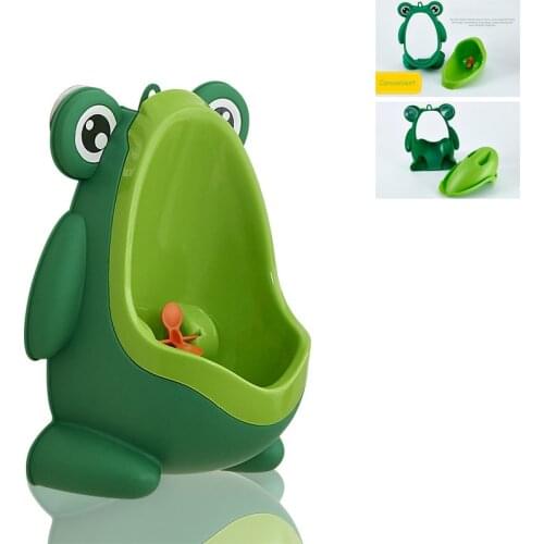 Baby Boy Wall-Mounted Hook Frog Potty Toilet Training Frog Stand Vertical Urinal Penico Pee Infant Toddler Bathroom Frog Urinal