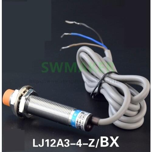 LJ12A3-4-Z/BX Inductive Proximity Sensor Detection Switch 4mm NPN, Normally Open proximity switch 3D Printer Auto Bed Leveling