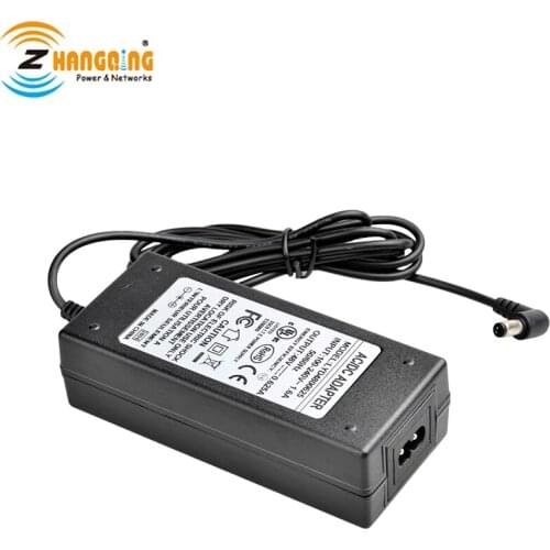 48 Volt 0.625 Amp 30 Watt Power Supply for PoE and Other Applications with 2.1mm x 5.5mm DC Plug, UL and FCC Approvals