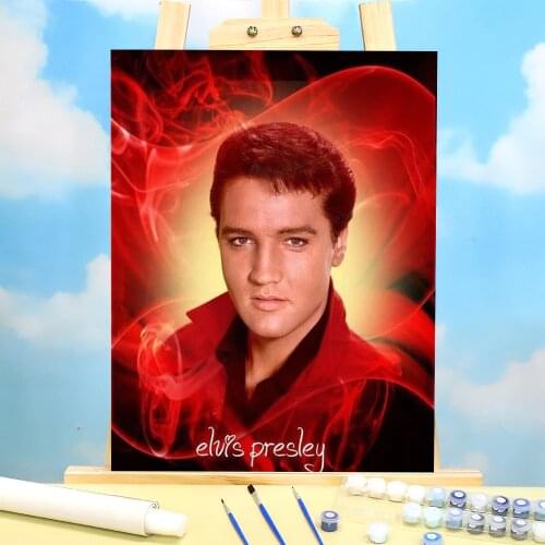 Elvis Presley Paint By Numbers Set Acrylic Paints 40*50 Picture By Numbers Photo Wall Paintings For Wholesale