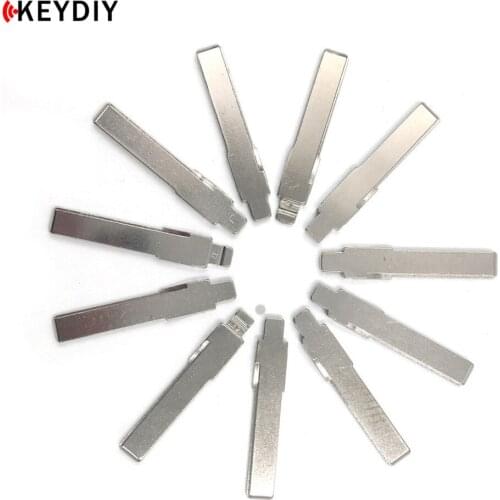 KEYDIY 10 pcs/lot Metal Blank Uncut Flip KD/JMD/VVDI Remote Replacement Car Key Blade 42# for Zhonghua