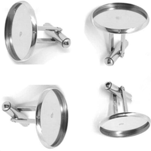 Beadsnice Wholesale Cufflink Blanks Top Unique Round Bezel Settings Brass Personalized Mens Base 8898smt4 Supplies