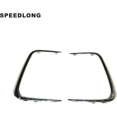 1Pair Front Fog Light Protector Cover Fog Lamp Frame Trims ABS Chrome Fit For Toyota Corolla 2019-2020 Sedan EU Version