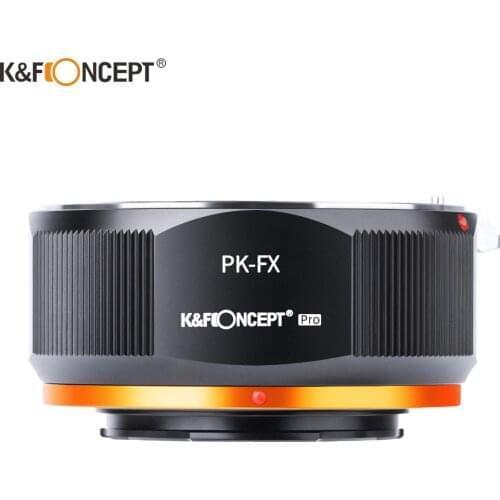 K&F CONCEPT PK-FX Pentax PK K Lens to Fuji FX XF X Mount Camera Adapter Ring for Pentax PK Lens to Fujifilm X Mount Camera Fuji