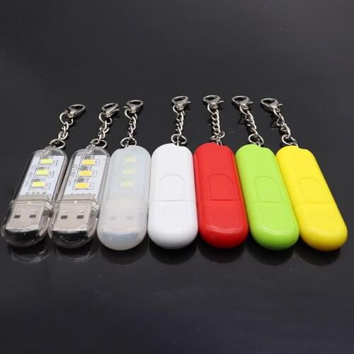 Mini Portable USB LED Book Light 3LEDs DC 5V For PC Laptops Computer Notebook Power Bank Camping Lamp Reading Bulb
