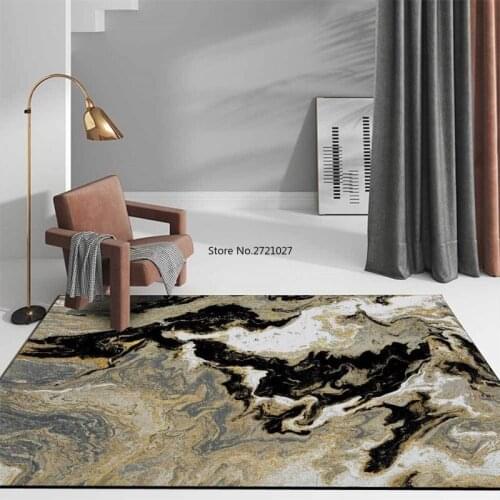 Nordic Abstract Black Seawater Printed Luxury Carpet Living Room Washable Bathroom Mat Anti-slip Custom Carpet Bedroom Rug
