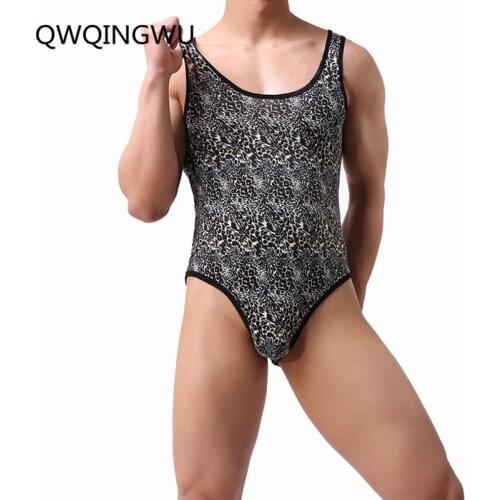 Sexy Undershirts Mens Bodysuits Soft One Piece Clothes Jumpsuits Shapers Gay Men Underwear Leotard Nightwear Undershirts