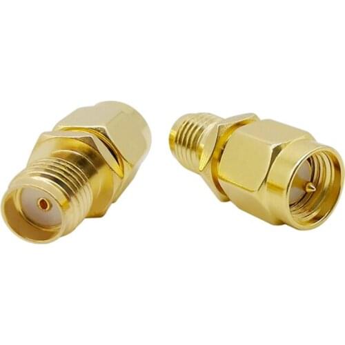 SMA Male to SMA Female Connector RF Coaxial Coax Adapter Straight SMA Plug to SMA Jack In Series RF Convertor Connectors