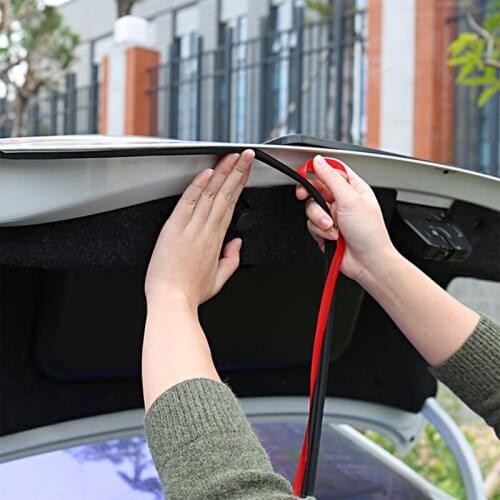 3/4/5/10/16/25 Meters Car Door Seal Edge Trim Noise Insulation Self Adhesive Rubber Seal Strip For Car Window Door Engine Cover