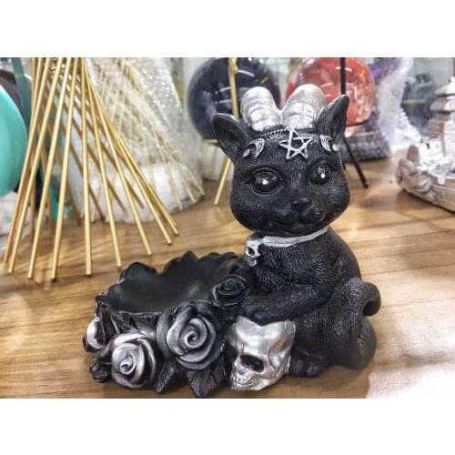 High quality Crystal Ball Base Ghost Bride SkullS Around Sculpture Synthetic Resin Crafts Home Decor Decoration Sample Room