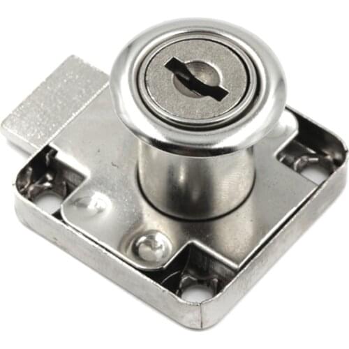 Drawer Lock With 2 Keys Zinc Alloy Furniture Door Cabinet Locks for Office Desk Letter Box TUE88