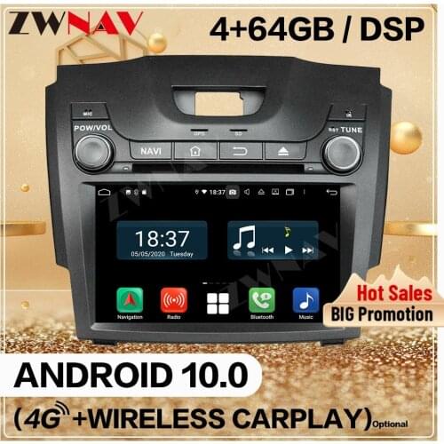 128G Carplay 2 Din For Chevrolet Holden S10 TRAILBLAZER COLORADO Android10 Screen Car Audio Radio GPS Navi Head Unit Auto Stereo