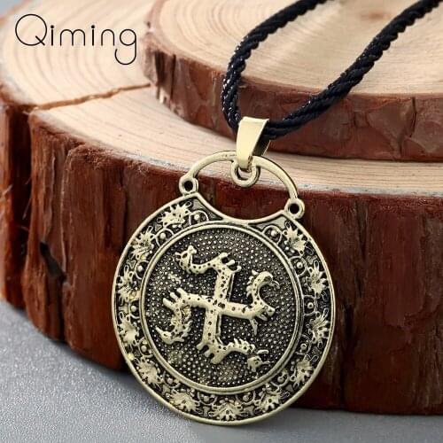 Amulet Slavic Necklace Unisex Protective Healing Pendant Ancient Slavic Symbol Talisman Pendant Jewelry Men Necklace Collier