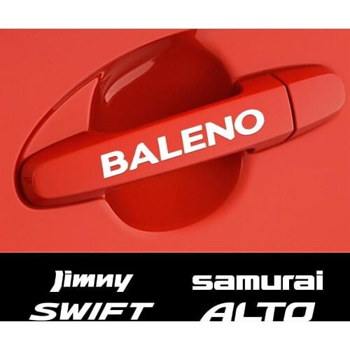 Car Door Handle Mirrors Wiper Decoration Stickers For Suzuki Swift SX4 Jimny Ignis Alto Samurai Baleno Vitara Accessories