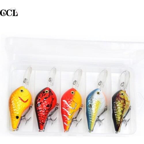 CCLTBA 5pcs/lot Floating Crankbait Fishing Lures 9cm 11.5g Hard Artificial Bait Pike Bass Perch Fishing Bait