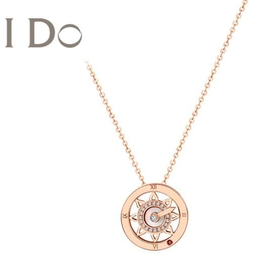 I Do Romance Series Genuine 18 K Gold Diamond Necklace Natural Diamond Necklace Elegant Fine Jewelry Love Gift For Women