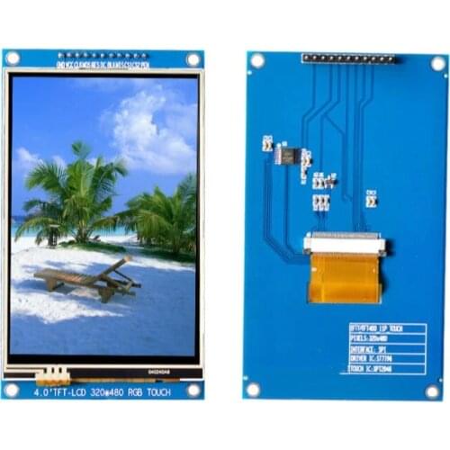 4.0 inch 11PIN SPI TFT LCD Color Touch Screen with Adapter Board ST7796 Drive IC 320(RGB)*480