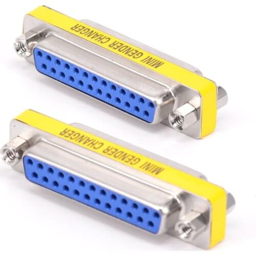 DB25 Female to Female connector adapter Printer Parallel LPT Port F/F