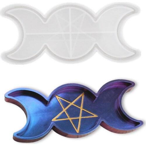 Epoxy Resin Tray Mold Full Moon Crescent Silicone Mould